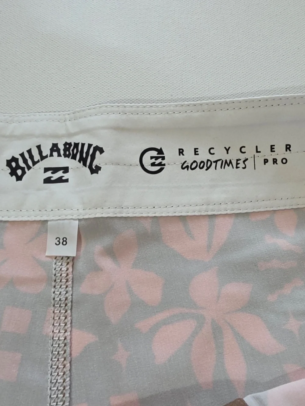 Billabong Board Shorts‎ Mens 38 Brown Floral Drawstring Back Pocket Lined